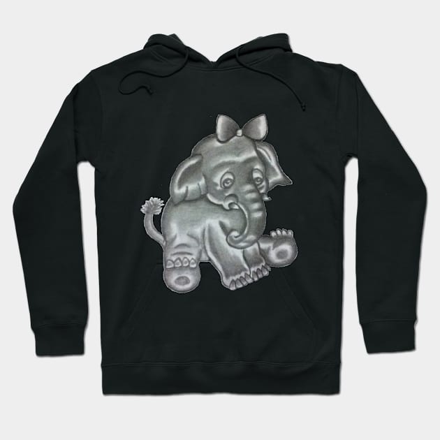 Cute lil Elephant Hoodie by MissyMoo